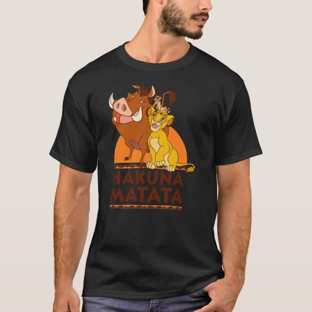 Camiseta Disney The Lion King Hakuna Matata Simba Timon Pum (Anverso)
