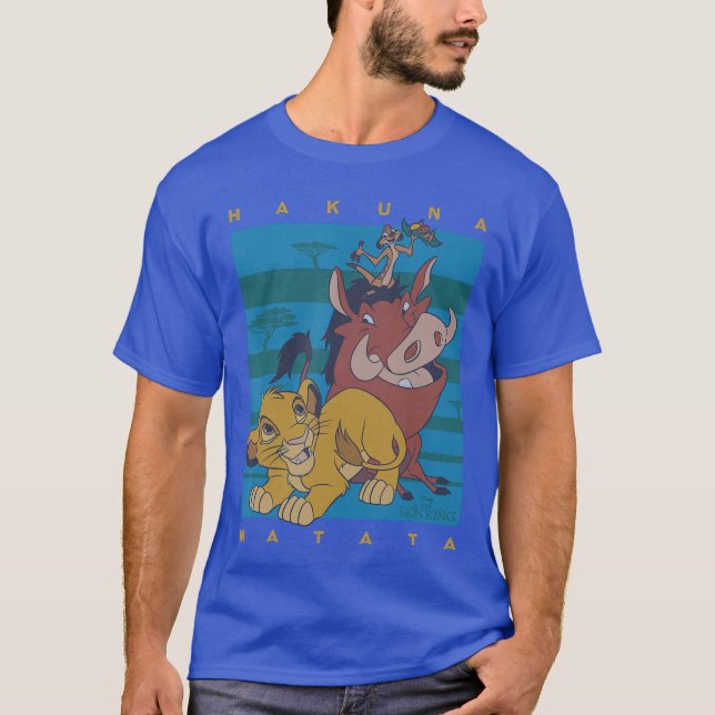 Camiseta Disney The Lion King Hakuna Matata Squad Retro (Anverso)