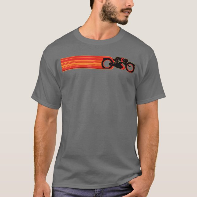 Camiseta Disney TRON Ares Lightcycle Race Light Streak (Anverso)