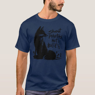 Camiseta Dispara fotos no balas al estilo japonés
