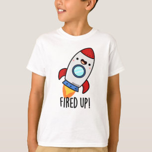 Camiseta Disparado en un divertido cohete