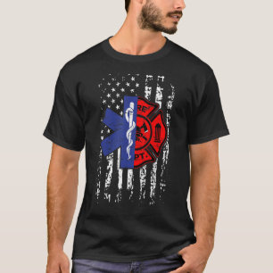 Camiseta Disparador de bomberos de EMT regalo de la bandera
