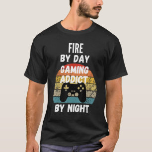 Camiseta Disparador De Bomberos Por Adicto De Juegos De Día
