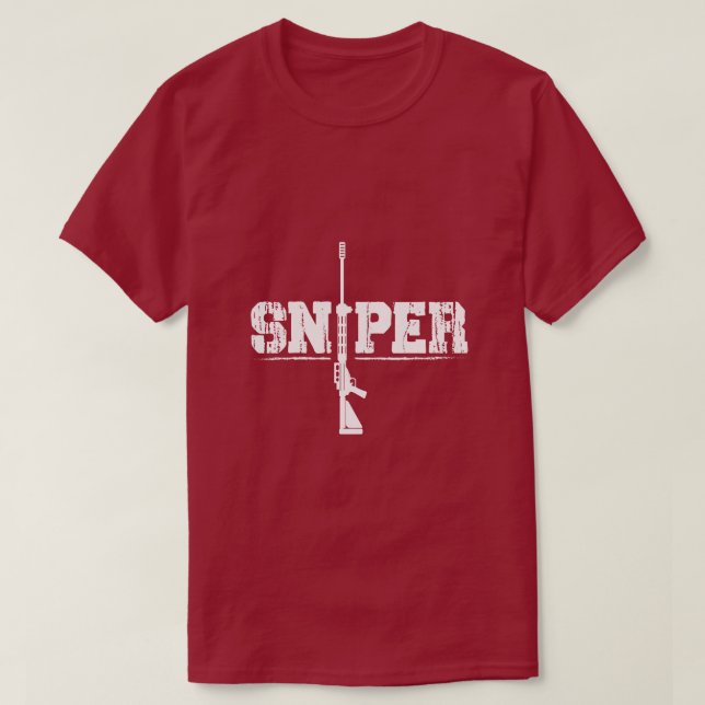 Camiseta Disparador Sniper-Tactical-Camiseta Marksman de pr (Diseño del anverso)