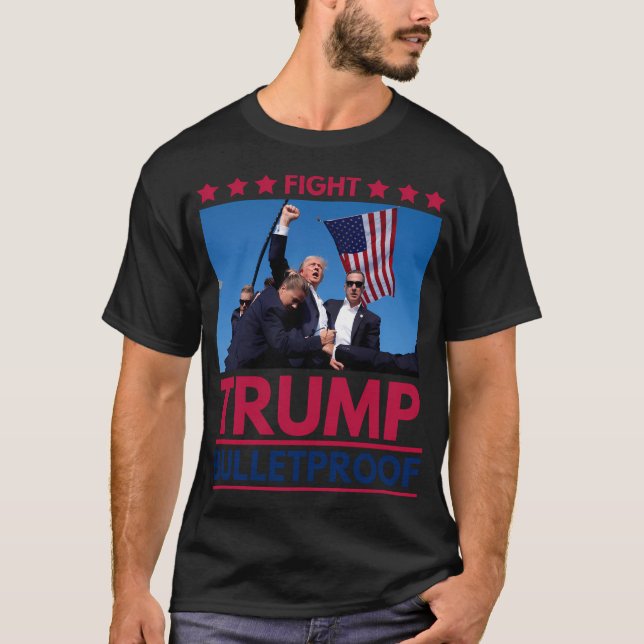 Camiseta Disparan a Donald Trump (Anverso)