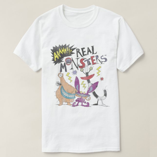 Camiseta Disparan al grupo de amigos de Nickelodeon Ahh Rea (Diseño del anverso)