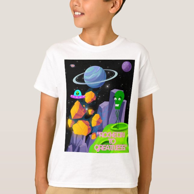 CAMISETA DISPARANDO A LA GRANDEZA (Anverso)