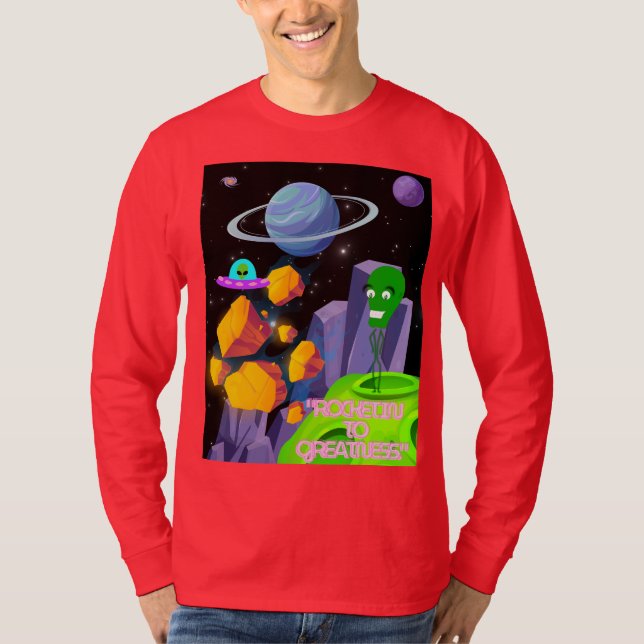 CAMISETA DISPARANDO A LA GRANDEZA (Anverso)