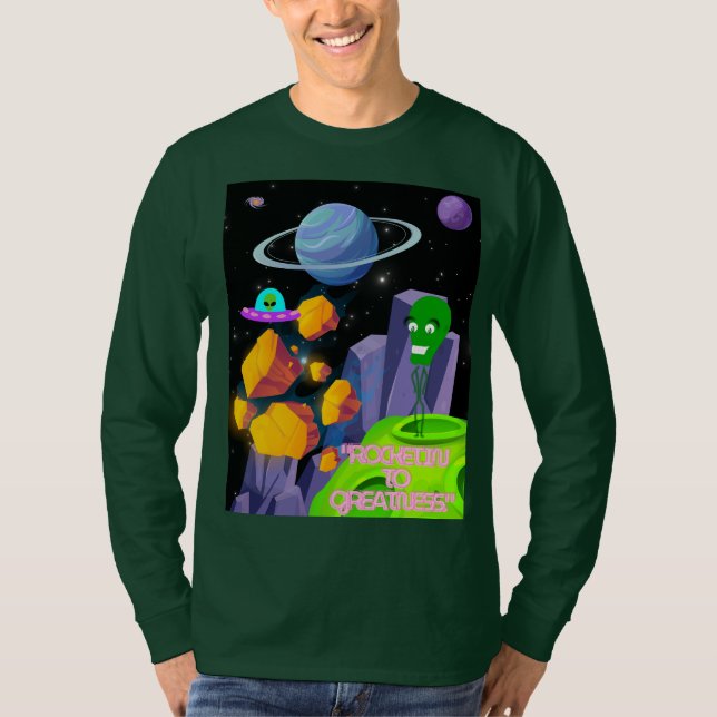 CAMISETA DISPARANDO A LA GRANDEZA (Anverso)