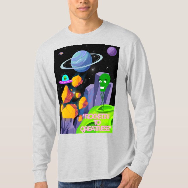 CAMISETA DISPARANDO A LA GRANDEZA (Anverso)