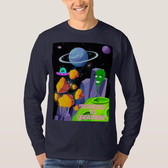 CAMISETA DISPARANDO A LA GRANDEZA (Anverso)