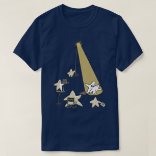 Camiseta Disparando estrellas Gráfica divertida de Personal