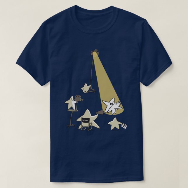 Camiseta Disparando estrellas Gráfica divertida de Personal (Diseño del anverso)