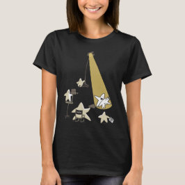 Camiseta Disparando estrellas Gráfica divertida de Personal
