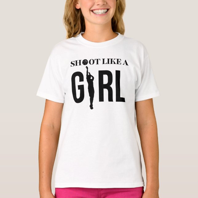 Camiseta Disparar como un chica (Anverso)