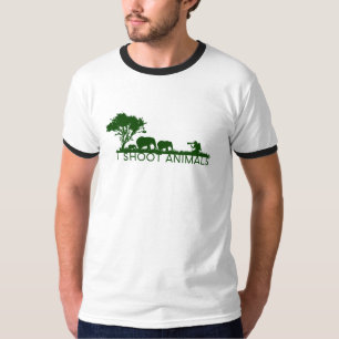 Camiseta dispararé a los animales