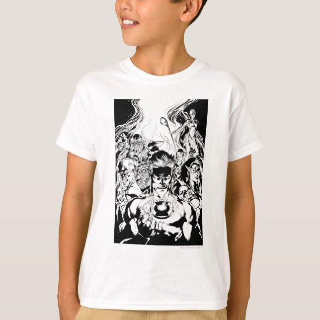 Camiseta Disparo a grupo de Lantern Corps (Anverso)