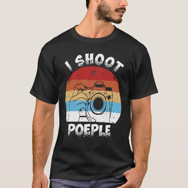 Camiseta Disparo a la cámara de la gente (Anverso)