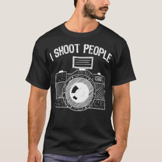 Camiseta Disparo a la gente con divertida fotografía de hob