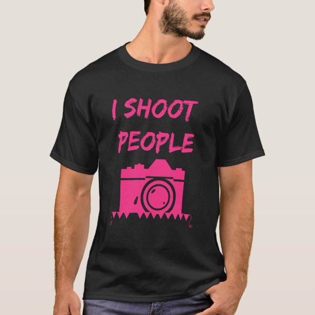 Camiseta Disparo a la gente fotógrafa (Anverso)