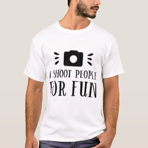 Camiseta Disparo a la gente por diversión - Divertida cámar