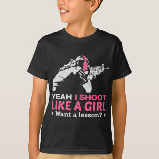 Camiseta Disparo como un Chica