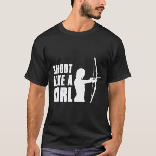 Camiseta Disparo Como Un Gráfico De Novedad De Arquero Chic