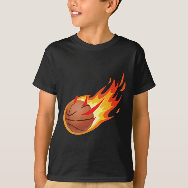 Camiseta Disparo De Círculo De Incendios De Bysketbyll Es I (Anverso)