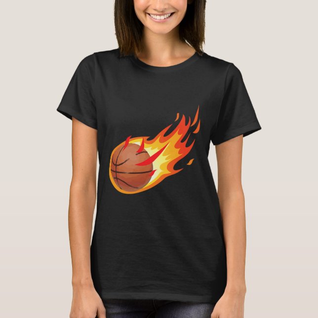 Camiseta Disparo De Círculo De Incendios De Bysketbyll Es I (Anverso)