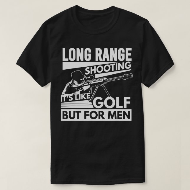 Camiseta Disparo De Largo Alcance Es Como Golf Pero Para Ho (Diseño del anverso)