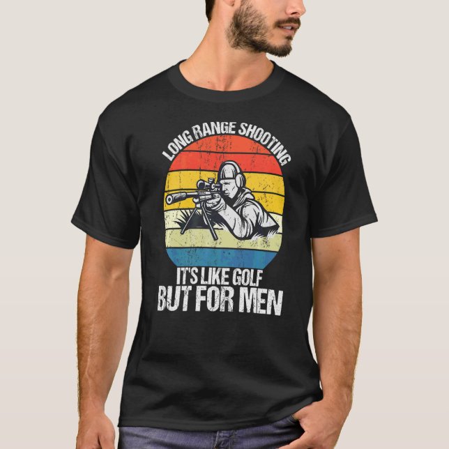 Camiseta Disparo de largo alcance es como golf pero para ho (Anverso)