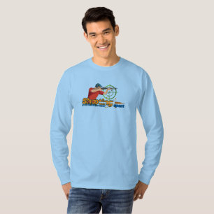 Camiseta Disparo deportivo Larga manga de los hombres
