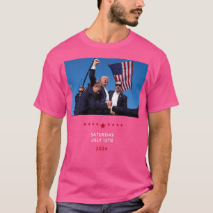Camiseta Disparo En La Manifestación Donald Trump En Pensil