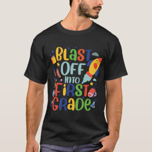 Camiseta Disparo en primer grado en primer día de escolarid