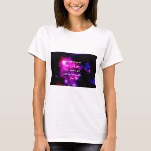 Camiseta Disparo por la luna y la tierra entre las estrella