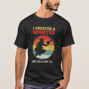 Camiseta Disparos del Día del Padre del Softball de Catche