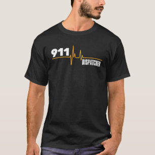 Camiseta Dispatcher 911 Heartbeat masculino Día del Padre M