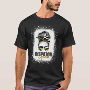 Camiseta Dispatcher 911 mujeres desordenadas banderas norte