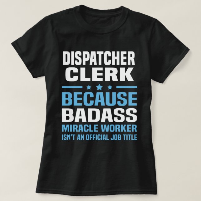 Camiseta Dispatcher Clerk (Diseño del anverso)