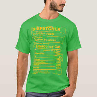 Camiseta Dispatcher de datos sobre nutrición