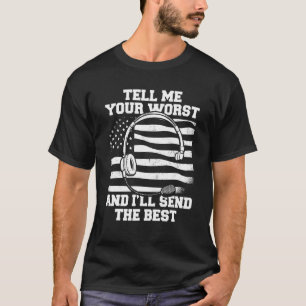 Camiseta Dispatcher de oro de la policía de la línea delgad