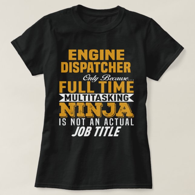 Camiseta Dispatcher del motor (Diseño del anverso)