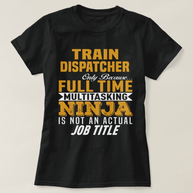 Camiseta Dispatcher del tren (Diseño del anverso)