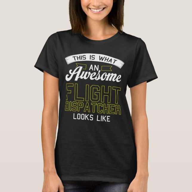 Camiseta Dispatcher Humor Emergencia Yellow Thin Flight Dis (Anverso)