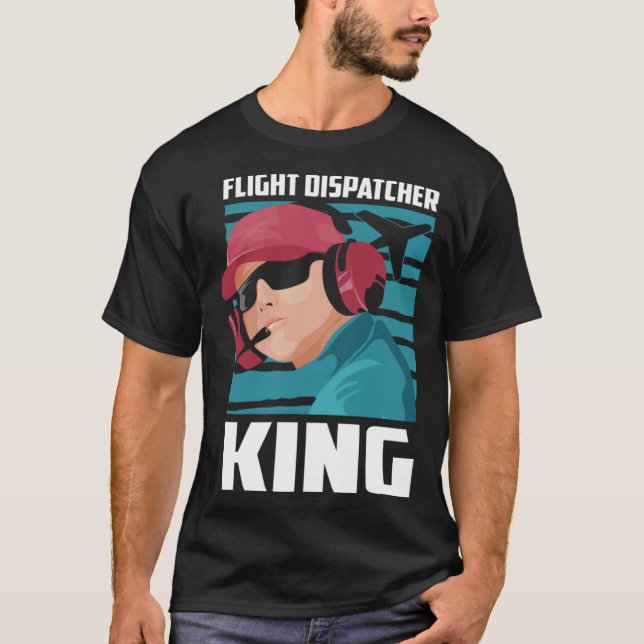 Camiseta Dispatcher King Gold  Thin Yellow Line Flight Disp (Anverso)