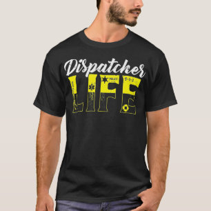 Camiseta Dispatcher Life Gold tiene tu espalda policial 911