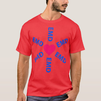 Camiseta Dispatcher médico de emergencia EMD con corazón