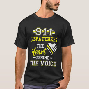 Camiseta Dispatcher Thin Yellow Line 911 Heart The Voice Op