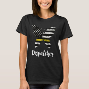 Camiseta Dispatcher USA Bandera Norteamericana Butterfly Fr