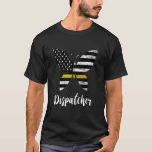 Camiseta Dispatcher USA Bandera Norteamericana Butterfly Fr